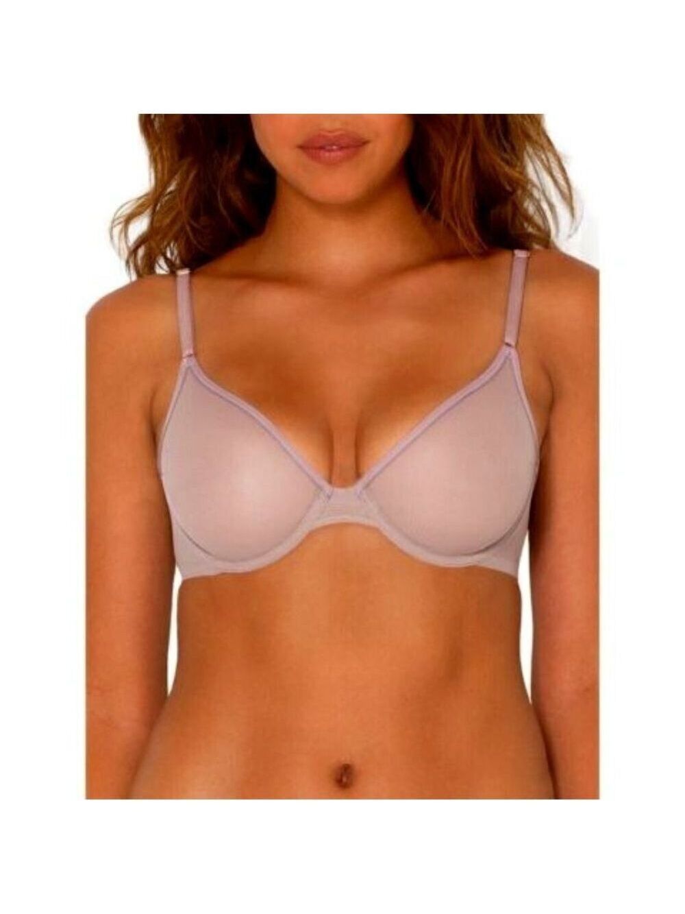 Smart and Sexy SA1388 Beige Sheer Mesh Demi Underwire Bra 32DDD